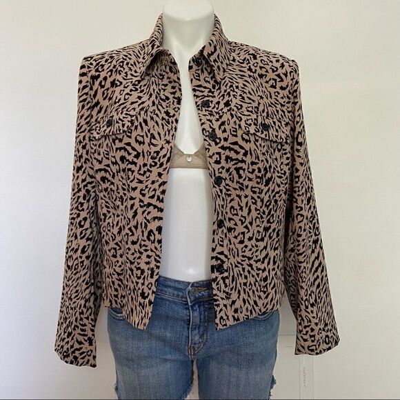 Vintage Nina Leonard Animal Print Jacket - Picture 4 of 6